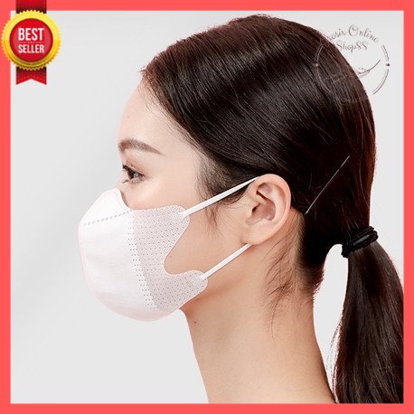 GOS -D411- Masker Duckbill Earloop Warna Putih Isi 50 Pcs