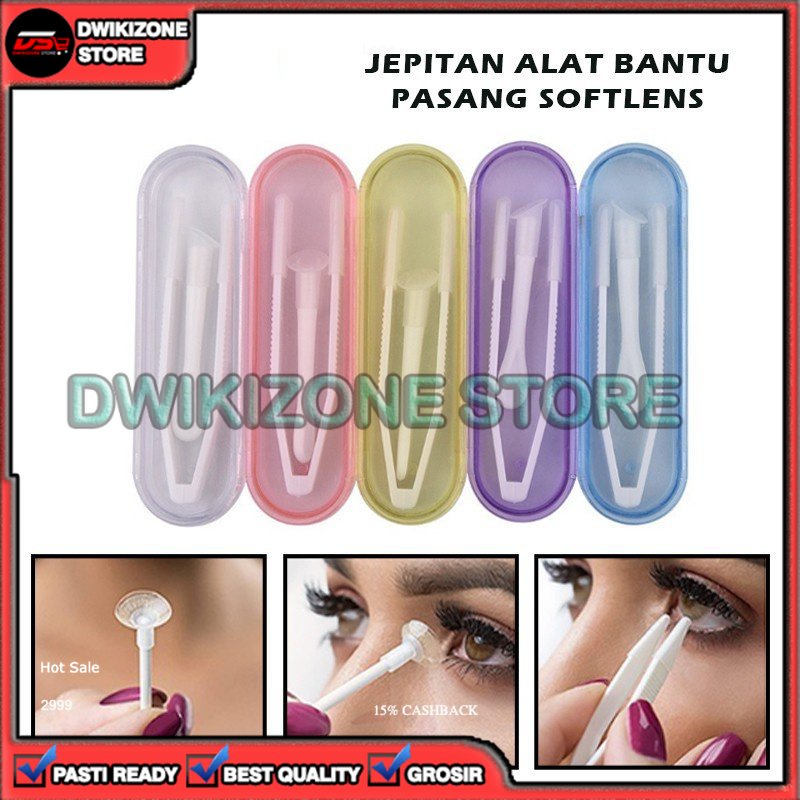 [GROSIR] ALAT PASANG SOFLENTS KONTAK LENS LENSA MATA JEPITAN STICK PINSET PLASTIK