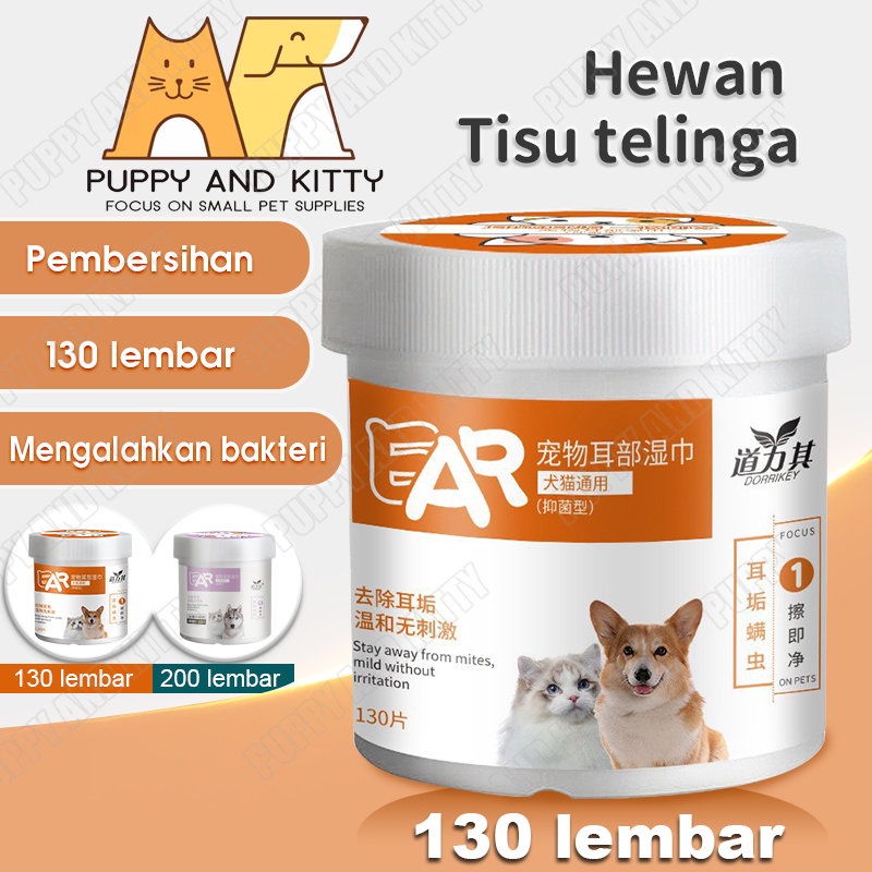 Eye Wipes Tissue Basah Kucing Anti Bakteri Pet Wipes Kucing Eye Wipes Dog 130pcs/200pcs