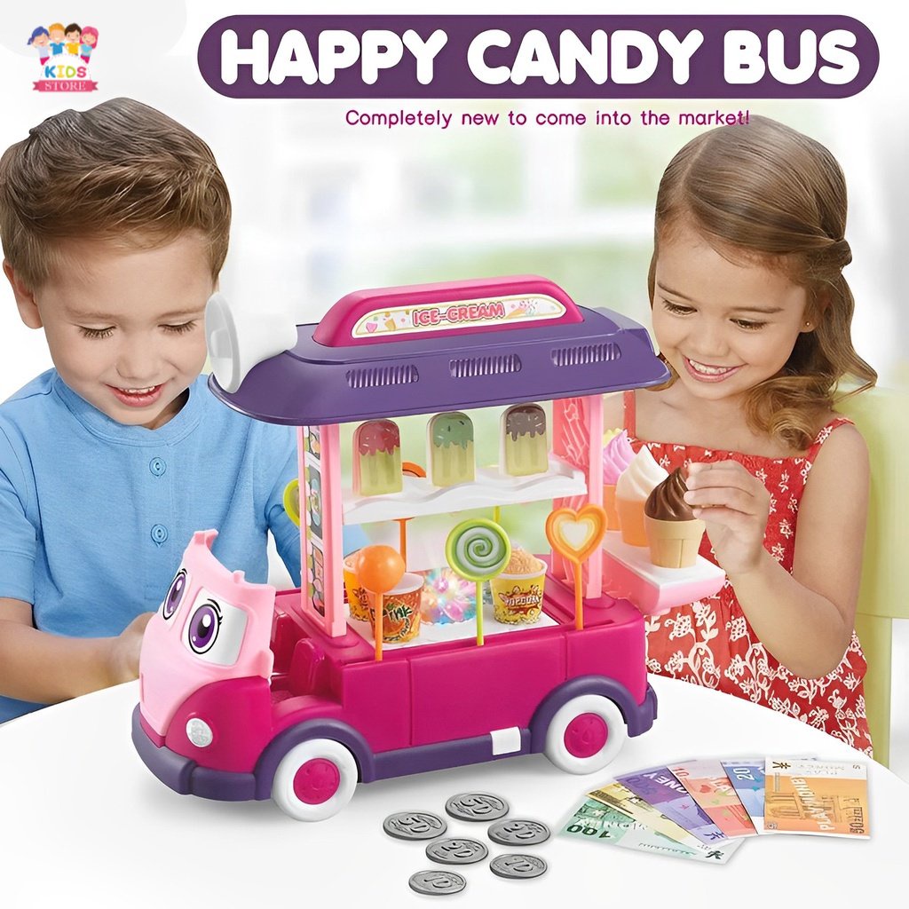 Candy Bus 2in1 Permen &amp; Es Krim | Mainan Anak Perempuan Mobil Jualan Terbaru 2023