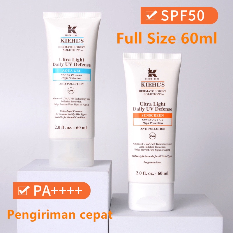 Jual Kiehl's Ultra Light Daily UV Defense Sunscreen Aqua Gel Sunblock