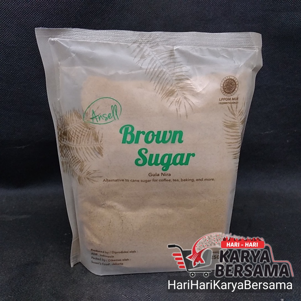 

ANSELL BROWN SUGAR GULA NIRA POUCH 250GR