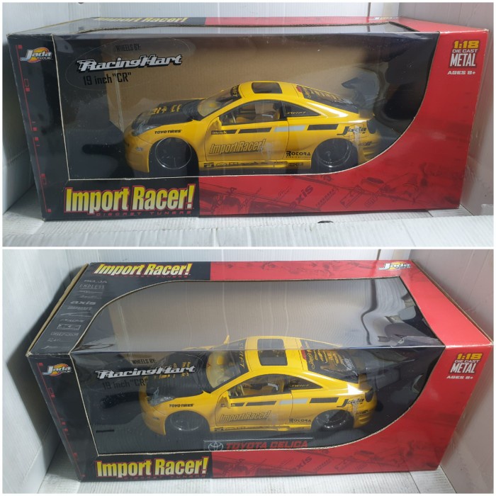 Diecast Miniatur Mobil jada toyota celica skala 18 import racer racing hart 1:18