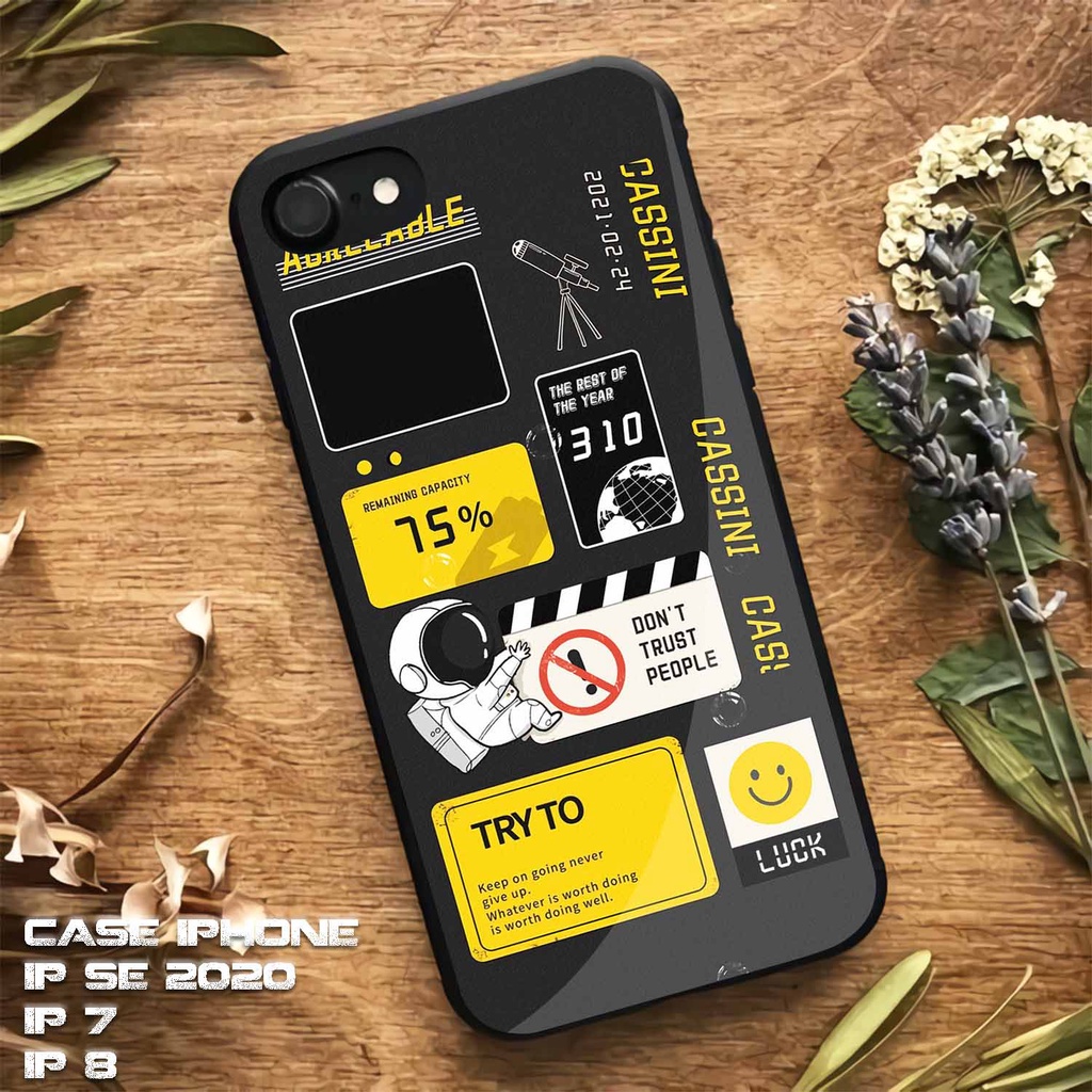 Case Kilau Glossy Iphone 7 | IP 8 | IP SE 2020 | Casing Hp | Pelindung Hp | Motif Nasa