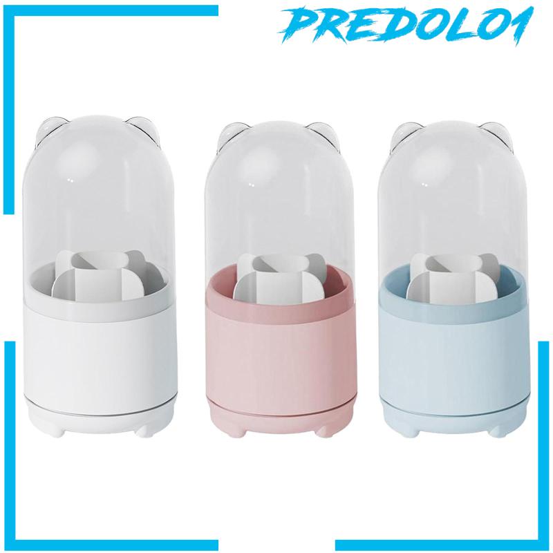 [Predolo1] Kotak Penyimpanan Brush Makeup 5kisi Lucu Untuk Organizer Meja