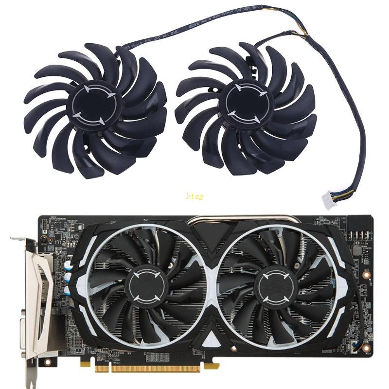 Bt 1pasang 87mm PLD09210B12HH 4pin Grafis Video Card Cooling Fan Untuk MSI RX 470 480 570 580 Armor