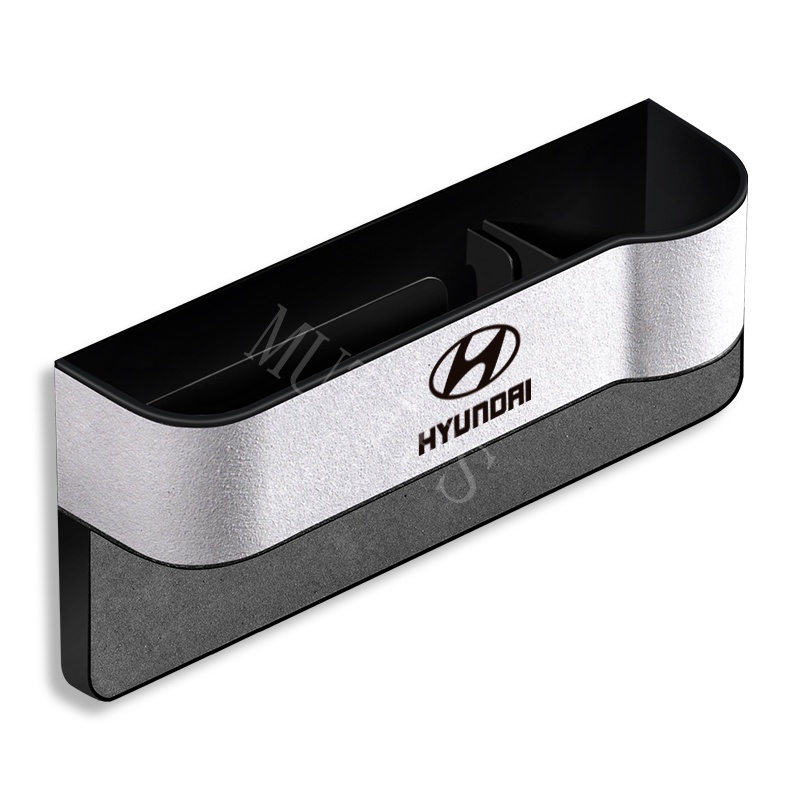 Hyundai Car Seat Gap Filler Storage Organizer Box Multifungsi Kompartemen Handphone Cup Holder Bag Untuk Atoz i20 Trajet Getz Accent H1 i10 Kona Santa Fe