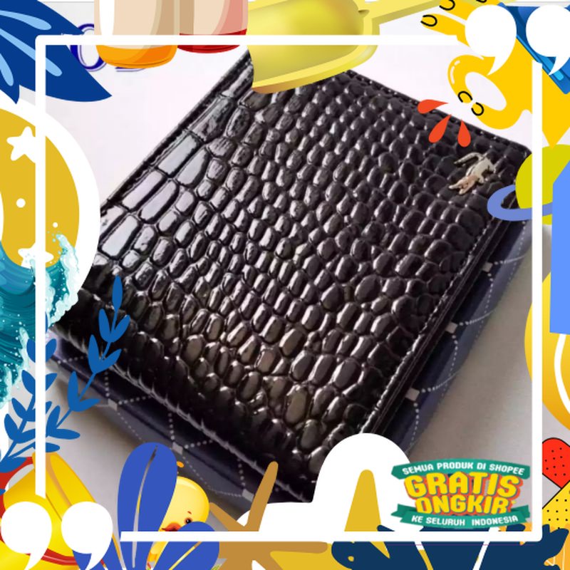 Paling Laris /Dompet Pria Motif Kulit Buaya Dompet Fhasion Pria Dompet Kulit PU1010 Dompet Kartu Dom