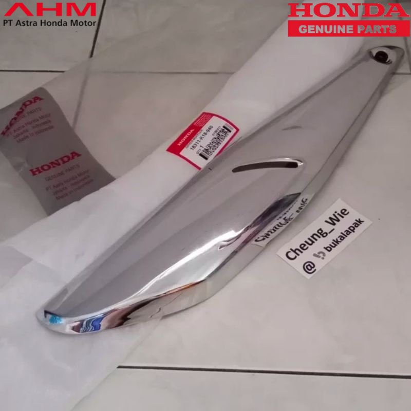 MURAH Cover Tutup Knalpot Crome Honda Verza 150 18311-K18-940  18311K18940  JAMINAN 100% ORI AHM HON