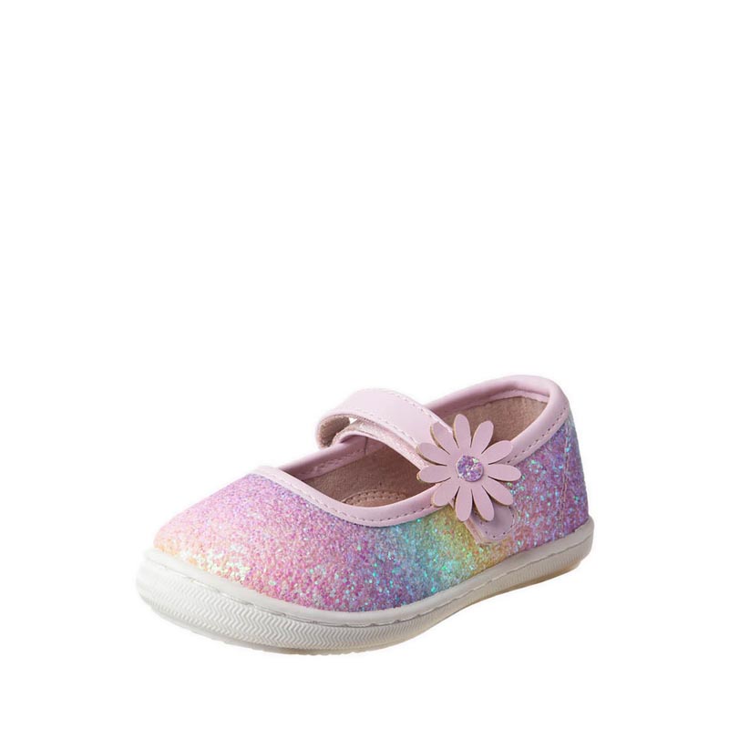 Payless Smartfit Childrens Flower Flats - Metallic_07