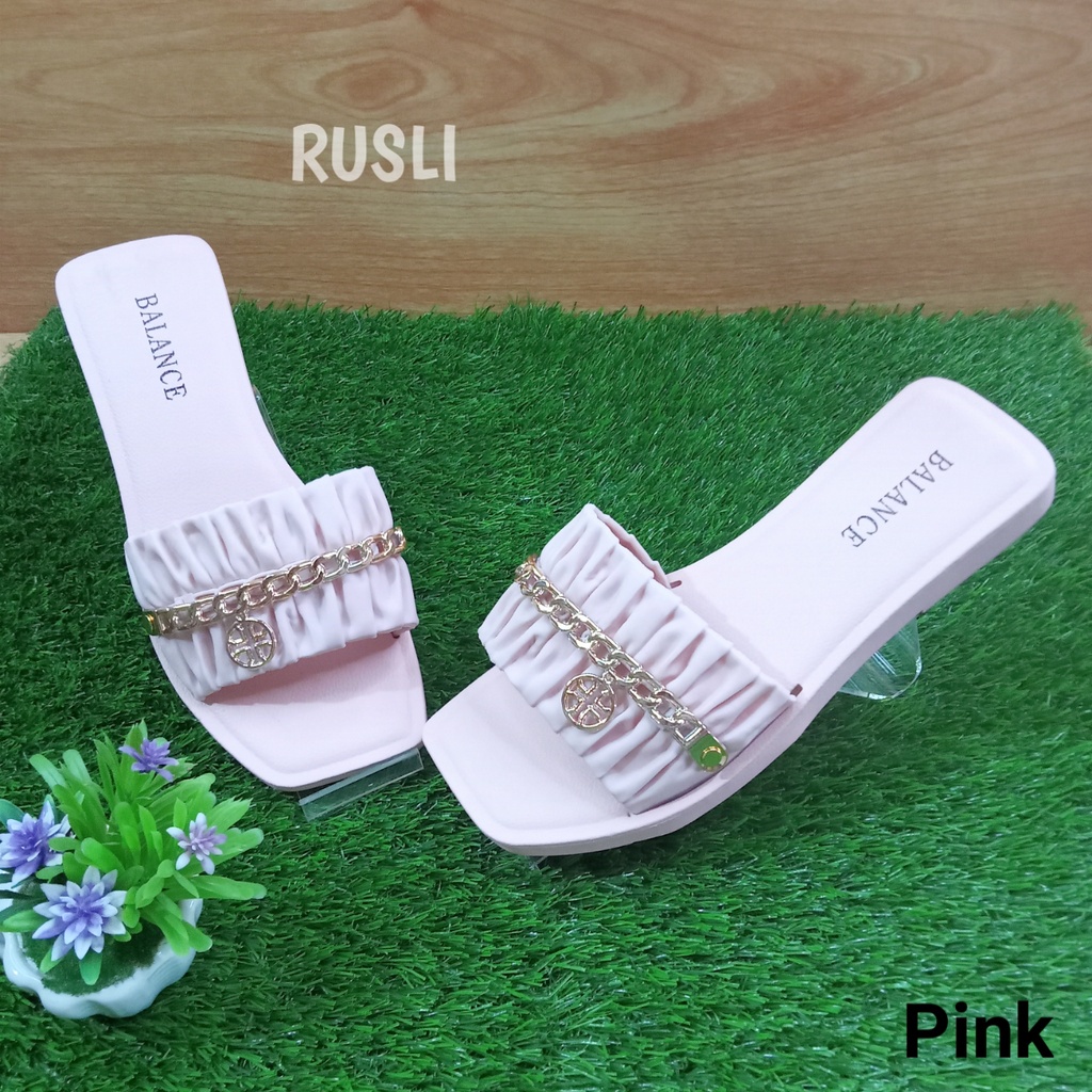 (COD) Sandal Jelly Import Teplek Krut Rantai Balance 268-24