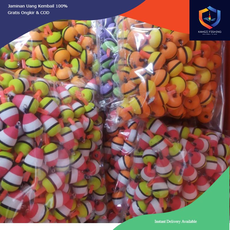 {COD} Pelampung pancing busa kambangan 100 pcs setarlet no 1 Bisa Grosir
