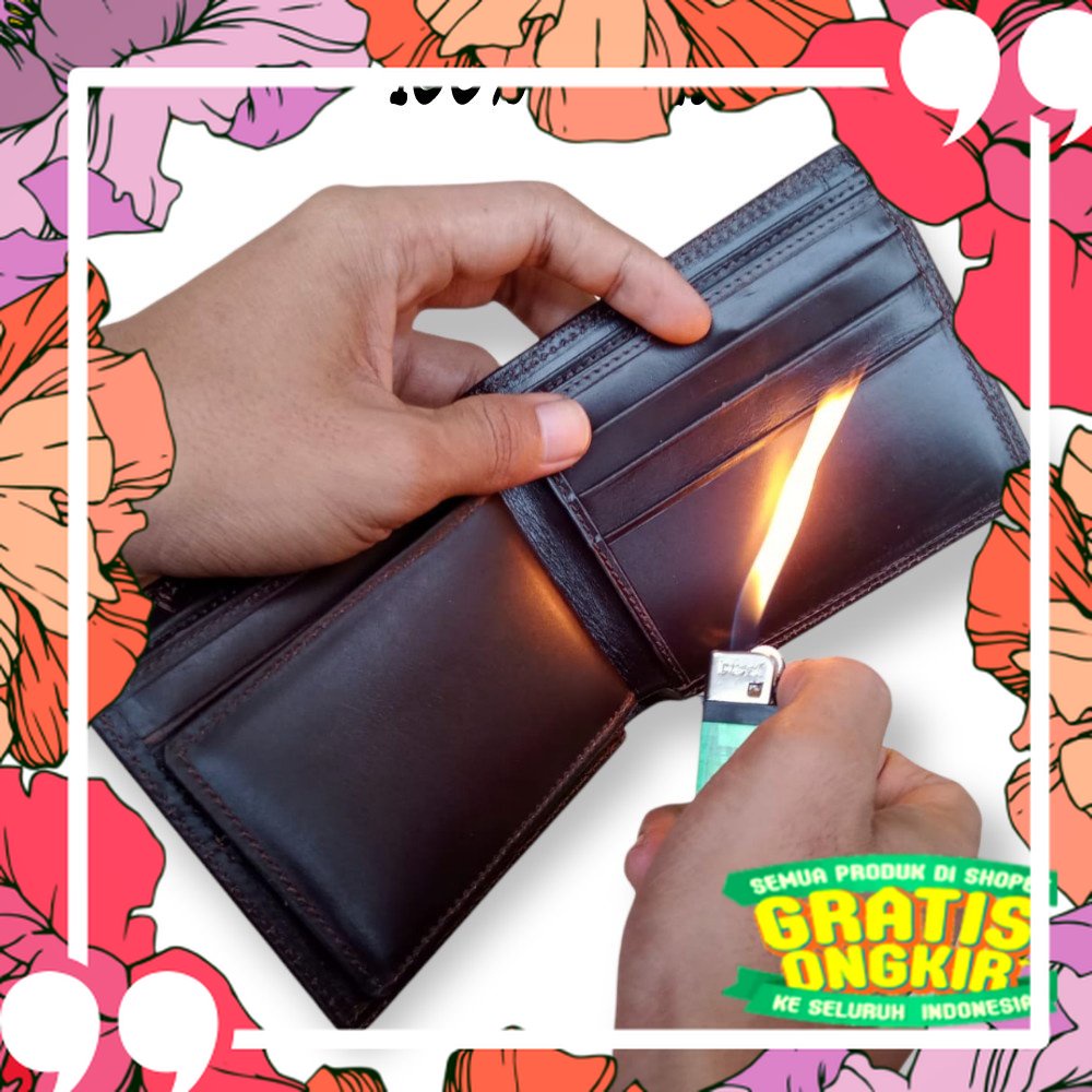 Paling Laris /Dompet Pria 100% Kulit Asli// Dompet Pria Kulit Asli // Dompet  Kulit Pria Distro // D