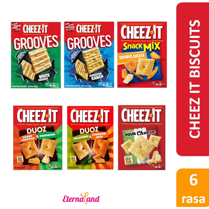 

Terlaris ✨ -Cheez It Biscuits All Variant - biskuit impor aneka rasa - Extra Toasty- 2.2.23