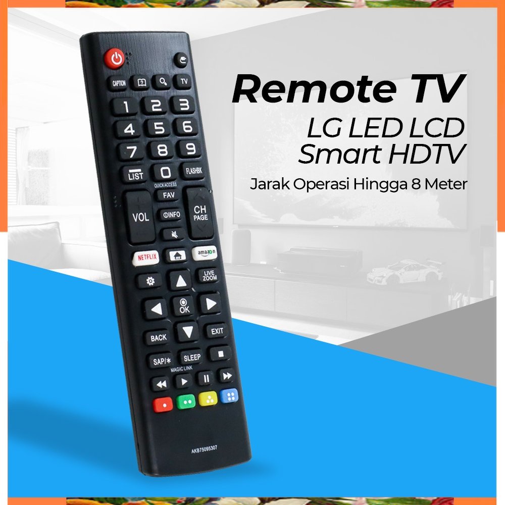 PROMO PROMO COD + XZT Remote TV LG LED LCD Smart HDTV - AKB75095307 - Black PROMO PROMO COD +