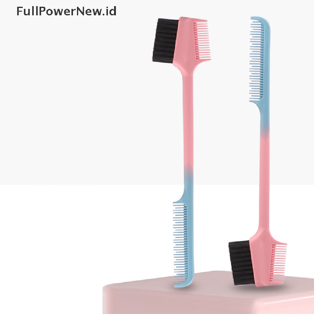 Power 1PC Kontrol Tepi Dua Sisi Sisir Rambut Styling Alat Sisir Alis ID