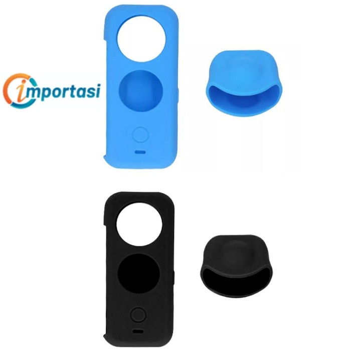 Silicone Case &amp; Lens Cap Cover INSTA360 ONE X2 Protector Casing Karet