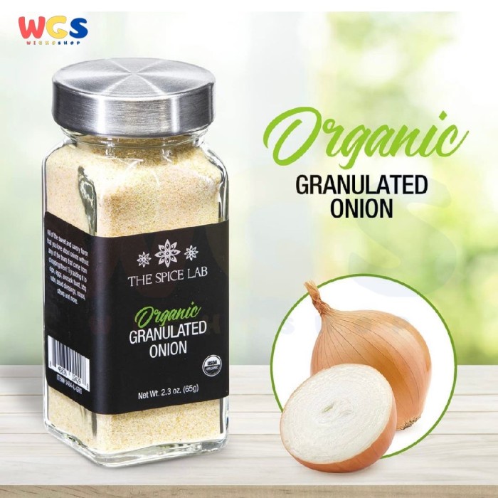 The Spice Lab Organic Granulated Onion USDA Organic 2.3oz 65g