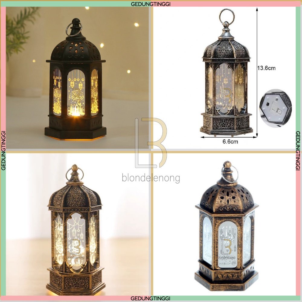 Lampu Lentera Lantern Led Hias Dekorasi Ornamen Ornament Dekor Hiasan Lebaran Idul Fitri Ramadhan Ramadan Karem Gantung Ketupat Bulan Sabit Bintang Dinding Ruangan Ruang Kamar Tidur Tamu Cafe Kafe Minimalis Aesthetic Batu Baterai Portable Portabel Terbaru