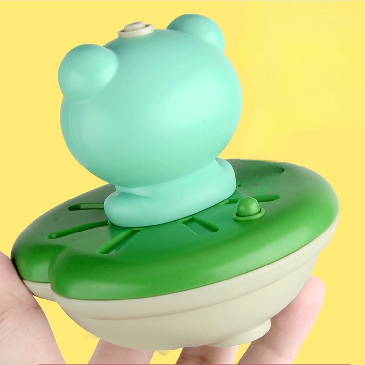 Mainan Mandi Bayi Baru Semprotan Elektrik Air Rotasi Apung Kodok Sprinkler Shower Game Untuk Anak Kid Hadiah Renang Kamar Mandi