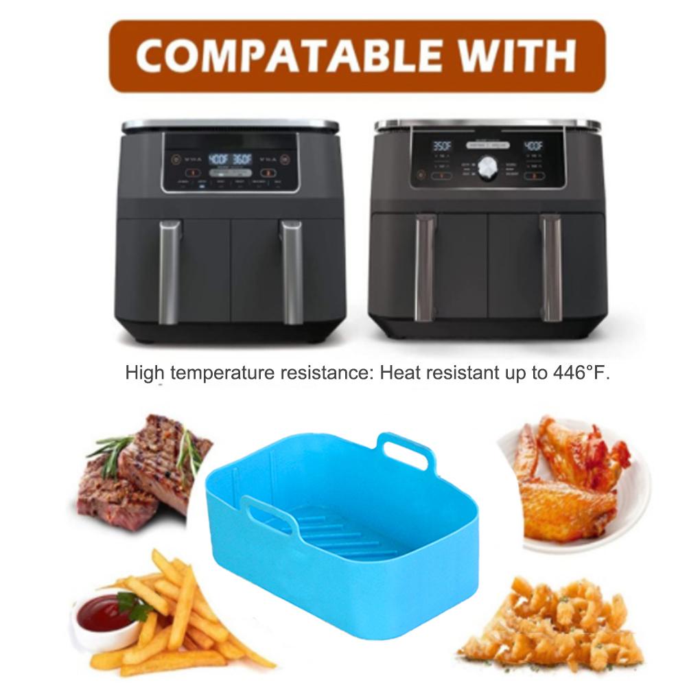 Fryer Plate Bake Tray Silicone Liner Pengerjaan Halus Tahan Lama Serbaguna Dicuci Permukaan Halus Gadget Dapur