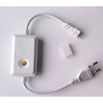 Power Socket Colokan Lampu Selang LED 2 Pin 8 Mode Soket Cok Flasher