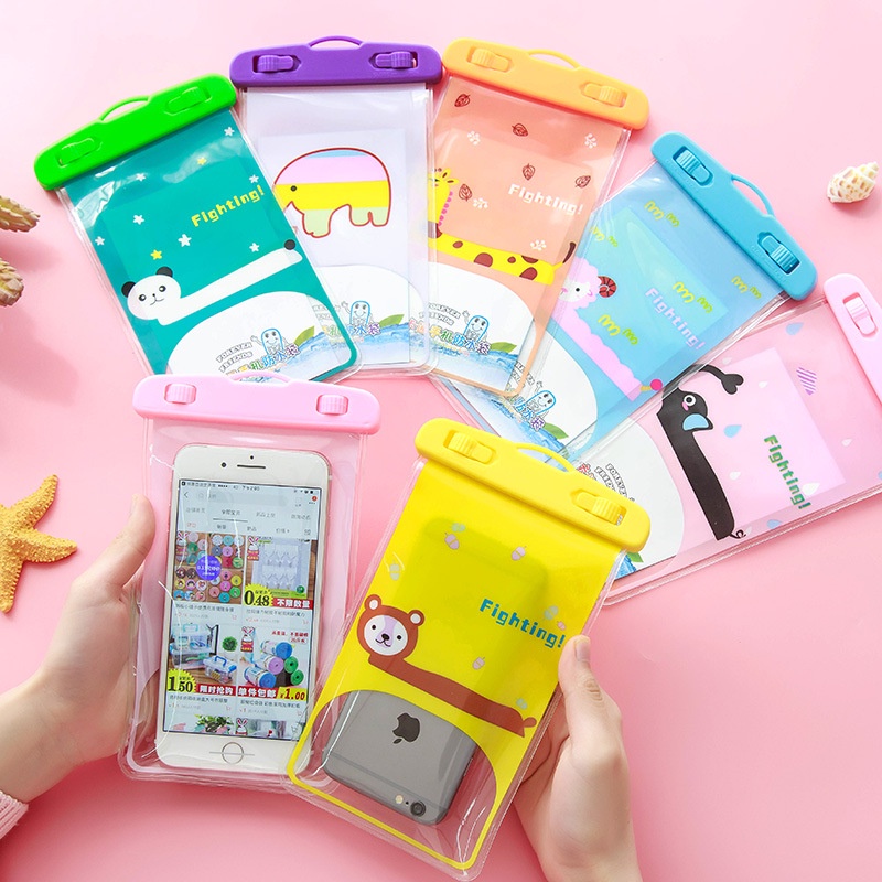 Sarung HP Karakter Anti Air Case HP Waterproof Free Tali Gantung Super Cute AH068 - ACS