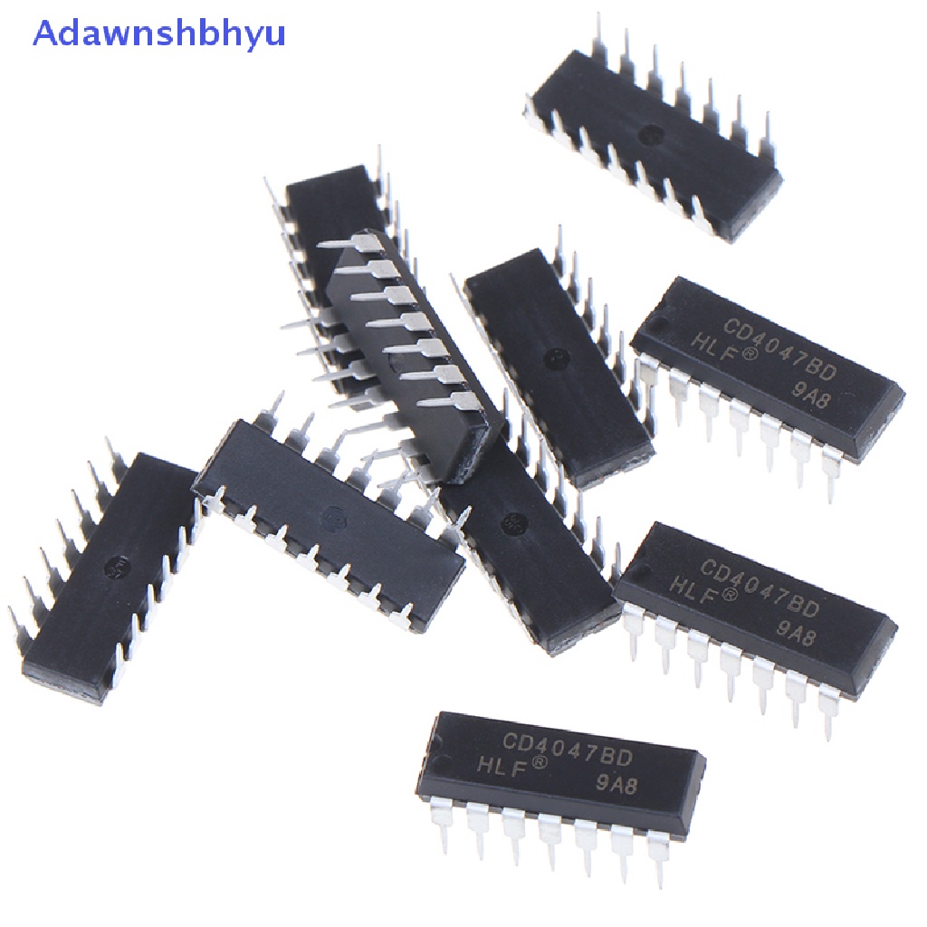 Adhyu 10PCS CD4047BE IC Baru Dan original in-line DIP-14 multi-frequency Oskilator ID