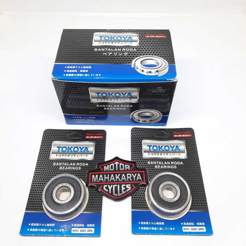 BEARING 6301 2RS LAHER LAKER RODA MESIN 1PC