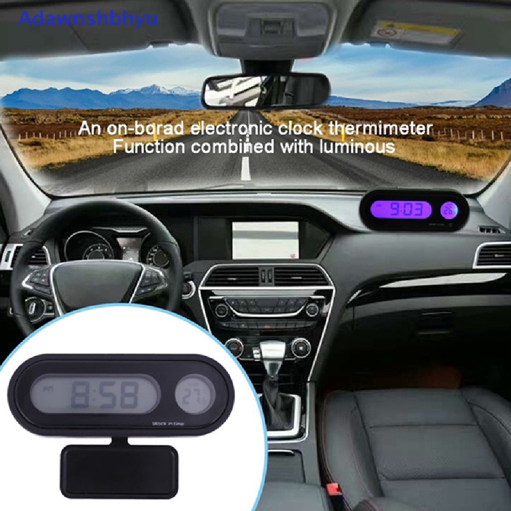 Adhyu Jam Termometer Mobil LCD Digital Display Pengukur Suhu ID