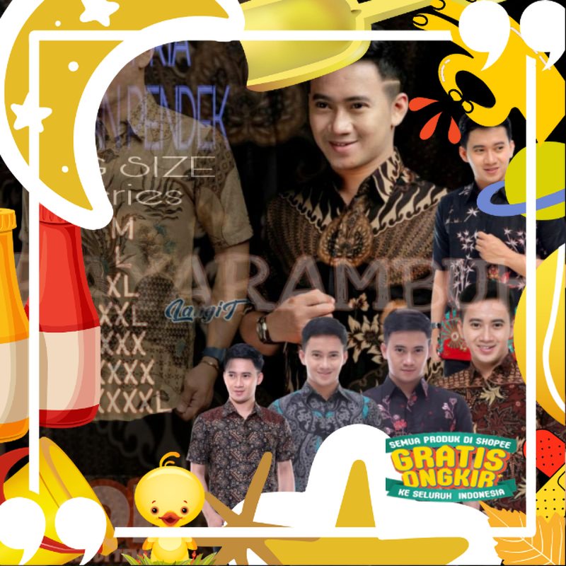 JUMBO HEM BATIK PRIA LENGAN PENDEK | SIZE M L XL XXL XXXL XXXXL XXXXXL | NEW ARRIVAL | BIG SIZE/ hit