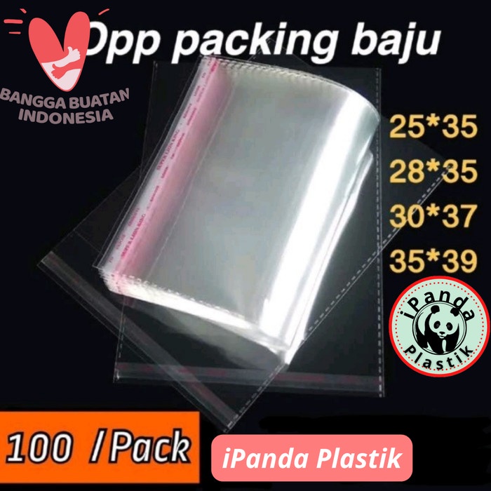 Plastik Opp Lem/Plastik Baju/Plastik Sandal 25x35 28x35 30x37 35x39