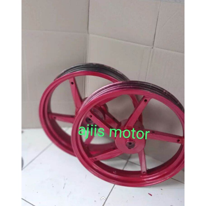 velg pelek racing DEPAN BELAKANG YAMAHA VIXION old TAPAK LEBAR ring-17