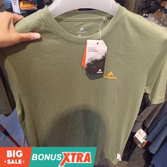 Kaos EIGER19891989 X OCTOTRAILS Tshirt 91000 7561 Original Cowok Bandung Bandung