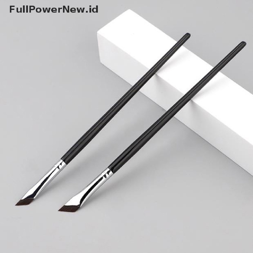 Power Upgrade Blade Eyeliner Brush Sikat Alis Datar Sudut Sangat Tipis Halus Di Bawah ID