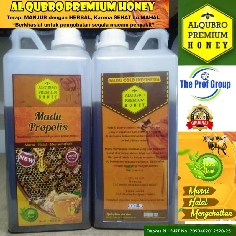 Madu Propolis Al Qubro Premium Honey 1Kg Original