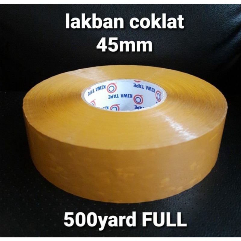 

Lakban coklat 500yard FULL (NO tipu2) 45mm.