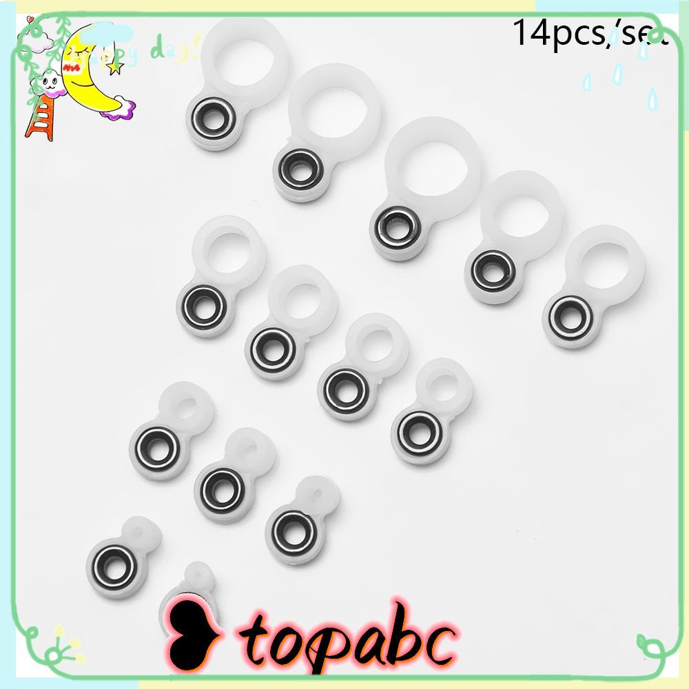 Top 14Pcs Cincin Kawat Pancing High Quaility O Ring 1-14 Cincin Keramik Mata diameter Internal