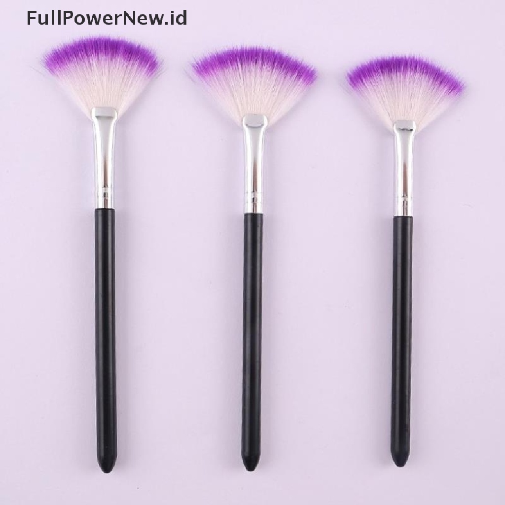 Power Purple Sikat Makeup Setengah Lingkaran Lembut Rambut Persia Highlight Foundation Brush ID