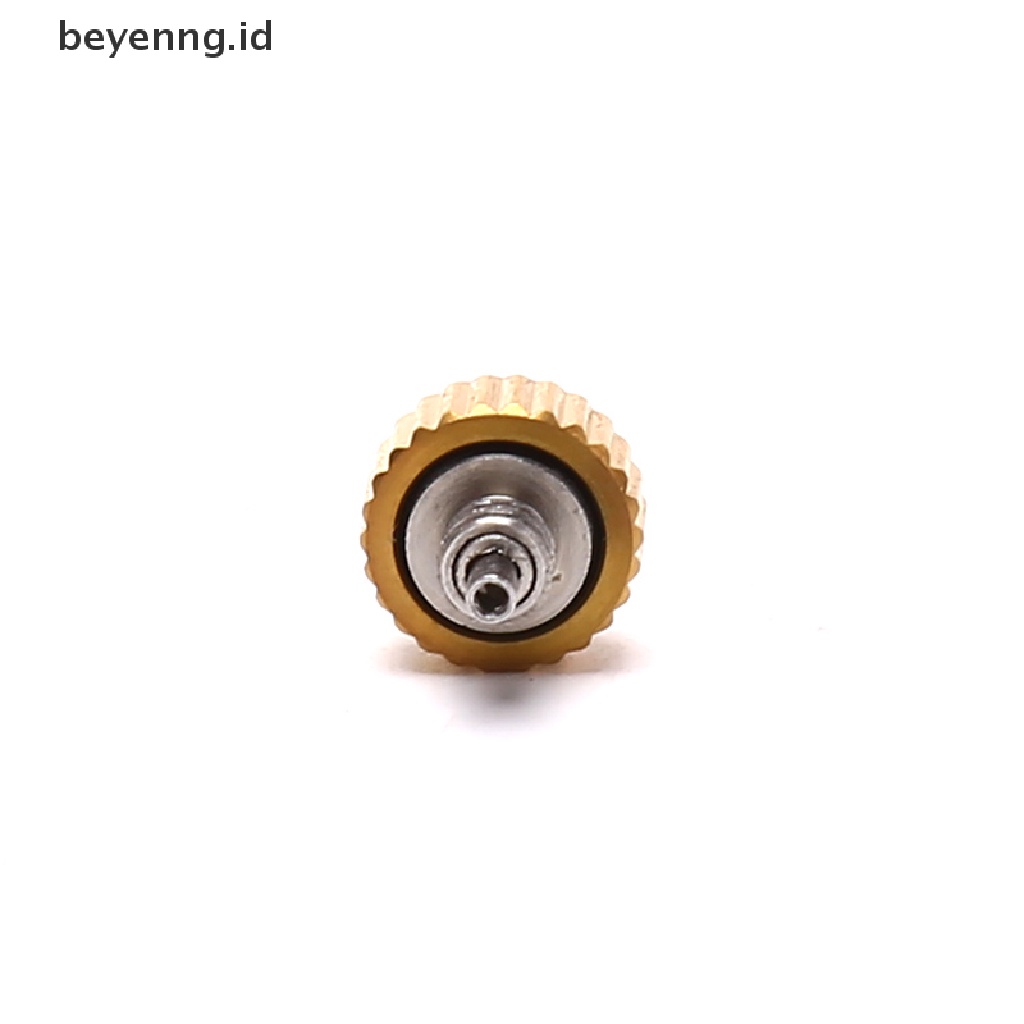 Beyen 1PC 7.0mm * 4.4mm Baja Jam Tangan Mahkota Kunci Eksternal Thread Push Button Aksesoris ID