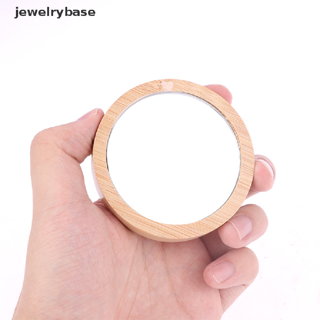 [jewelrybase] Cermin Rias Kecil Portable Bulat Cermin Kosmetik Lingkaran Pocket Mirror Boutique