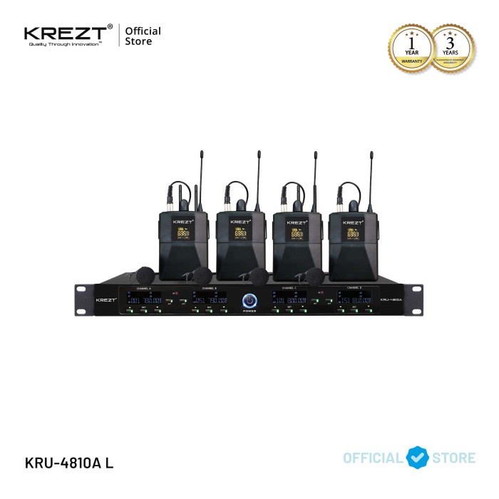 PROFESSIONAL WIRELESS MICROPHONE KREZT KRU 4810A - Handheld