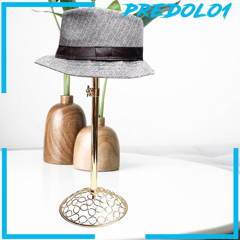 [Predolo1] Tabletop Cap Display Stand Baseball Rumah Salon Adjustable Hat Holder