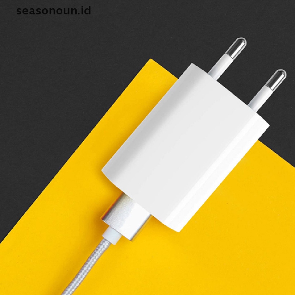 Seasonoun Kabel USB Charger Telepon 5V 1A EU Plug Travel Phone Charger EU/USA Plug Standard Universal USB Charger Dinding Travel Charger Power Adapter.