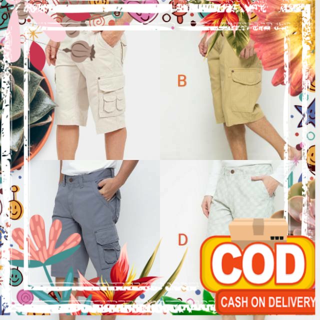 Emba Celana Cargo Pendek Pria / hiking