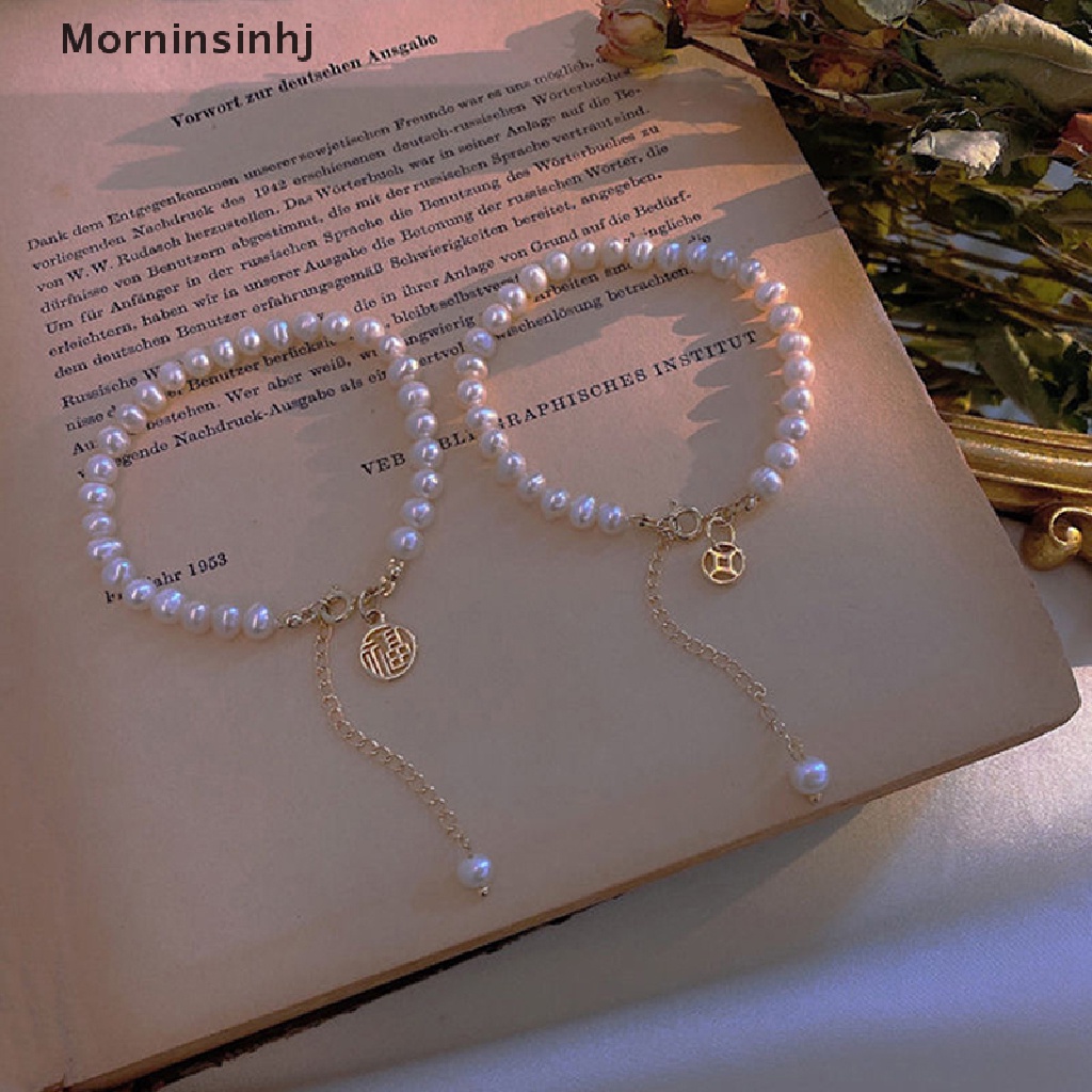 Mornin Vintage Peri Fashion Wanita Gelang Retro Mutiara Liontin Berongga Tembaga Uang Adjustable Gelang Untuk Wanita Keberuntungan Tangan Rantai Perhiasan id