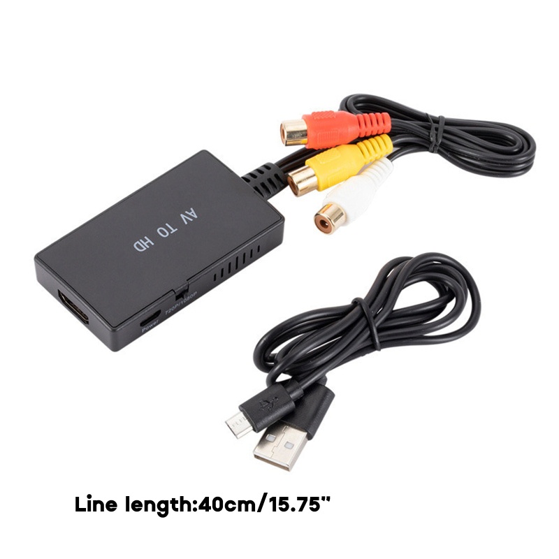 Btsg AV Video Ke Converter Box AV/CVSB L/R- 720P/1080P AV Adaptor