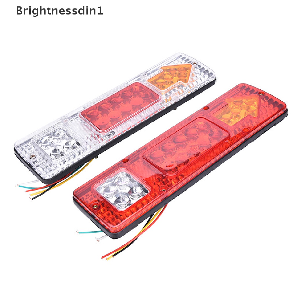 [Brightnessdin1] 12v LED Rear Tail Stop Lampu Indikator Mundur Truk Trailer Caravan Van Lamp Boutique