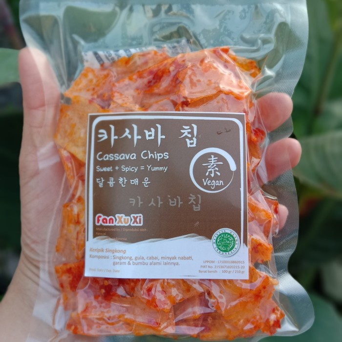

Terlaris ✨ -KERIPIK SINGKONG BALADO VEGAN + VEGETARIAN + SWEET SPICY + FANXUXI - Medium- 2.2.23