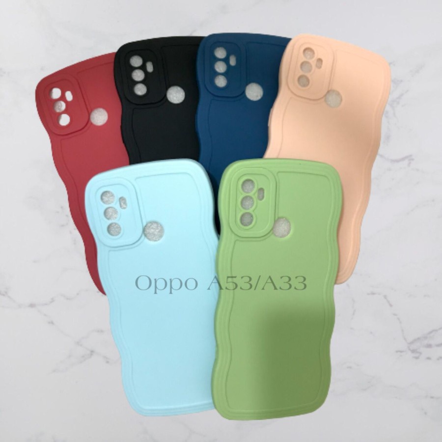 CASE OPPO A53/A33 // SOFTASE SILIKON GELOMBANG WARNA PRO CAMERA - BDC